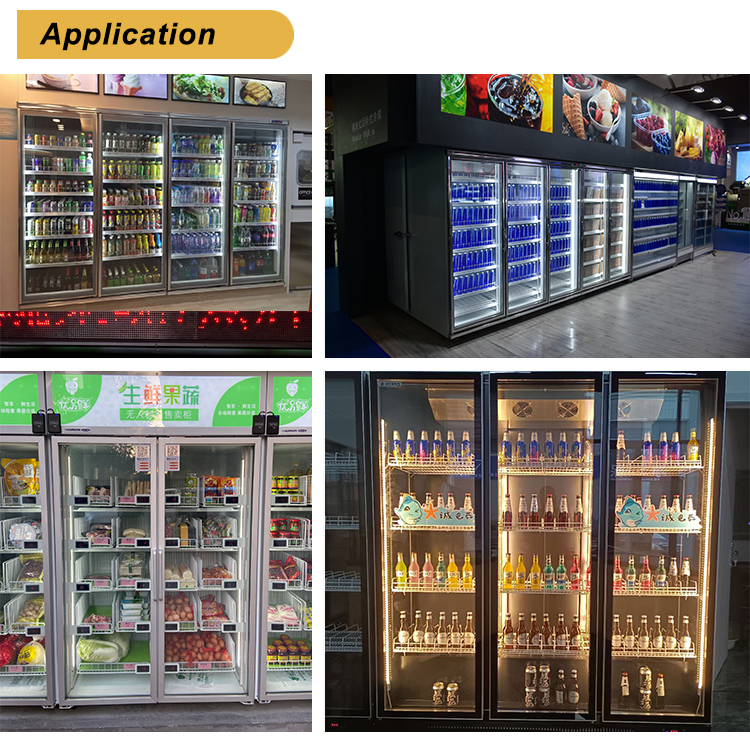 New Back-up Type Electric Heating Aluminum Alloy Glass Door for Cold Storage Facilities Hotel Household Use Easy Installation