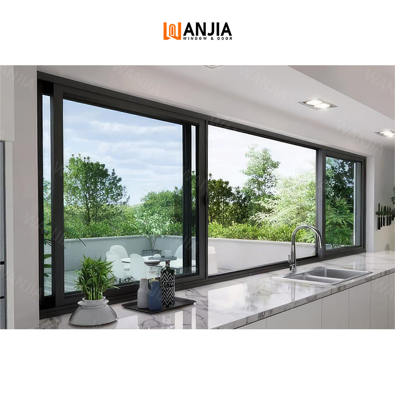Latest Designs House Home Replacement Aluminium Windows Kitchen French Sliding Windows Certified Glass Windows