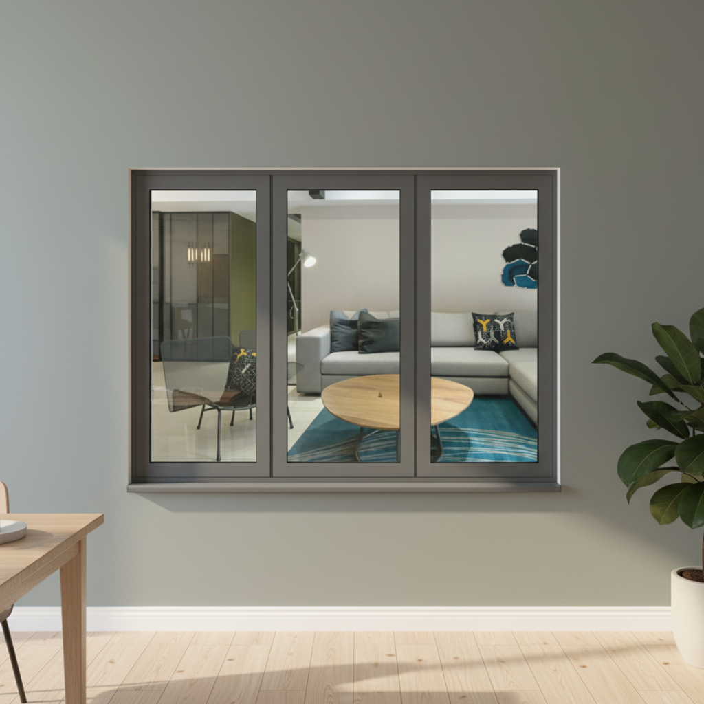 RG65 Aluminum Alloy Doors And windows For Modern Residential Aluminum Doors And windows Factory Customization