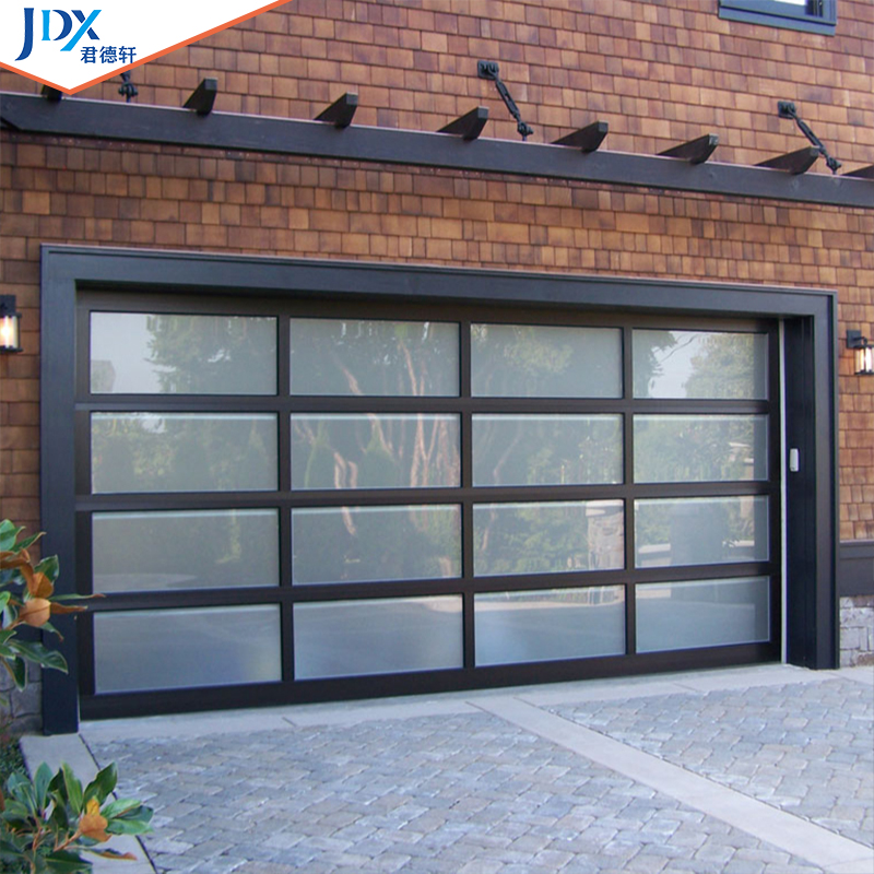 CHI Garage Doors Rolling Shutter Garage Screen Door Automatic Sliding Frosted 8x7 Clear Glass Garage Door With Glass
