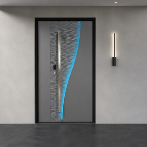 Precision-Carved Aluminum Plate Steel Entrance Door