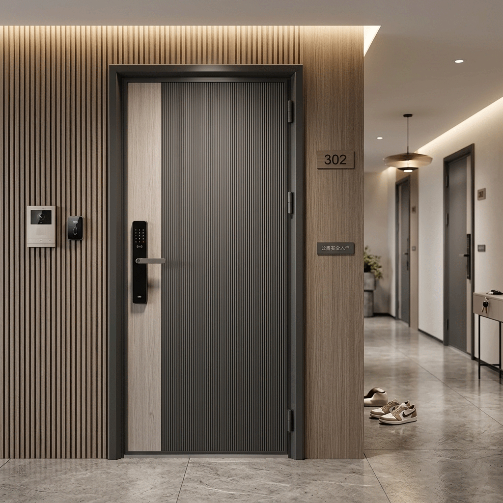 Factory Price Custom Secure Entry Door Soundproofing Intricately Carved Aluminum Panel Exterior Security Door