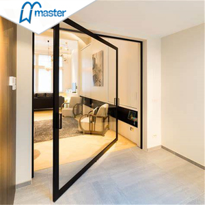 Modern Aluminum Glass Pivot Entry Door