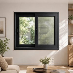 Hotel 1.8MM Profile Aluminum Hurricane Proof Soundproof Sliding Windows