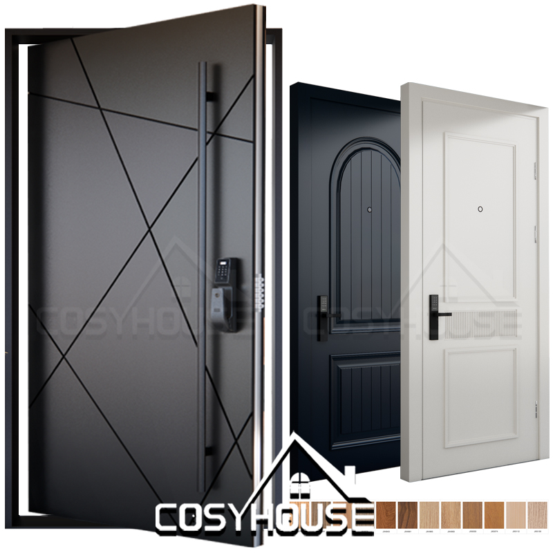 Custom Modern Aluminum Exterior Door Luxury Pivot Entrance Door for Villa and High End House