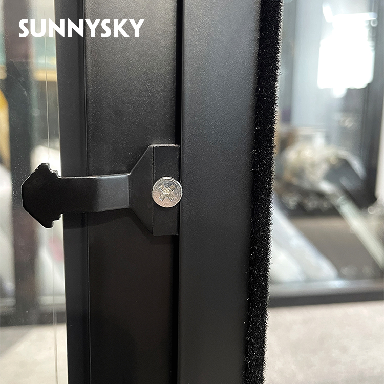 Sunnysky Large Modern Glass Thermal Break Aluminum Awning Window for Internal Outdoor Use Swing Aluminum Alloy for Residential