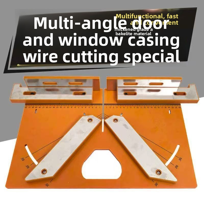Door Window Cover Angle Cutting Auxiliary Device 45 Degree Precision Aluminum Bakelite Board Material for Carpentry Whole House