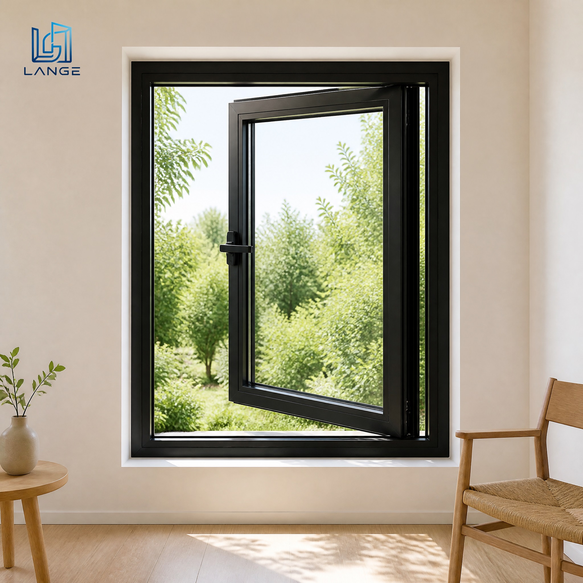 LANGE Aluminium Sash Windows Double Hung Spring Balance Colonial Grid with Weather Stripping for American Homes