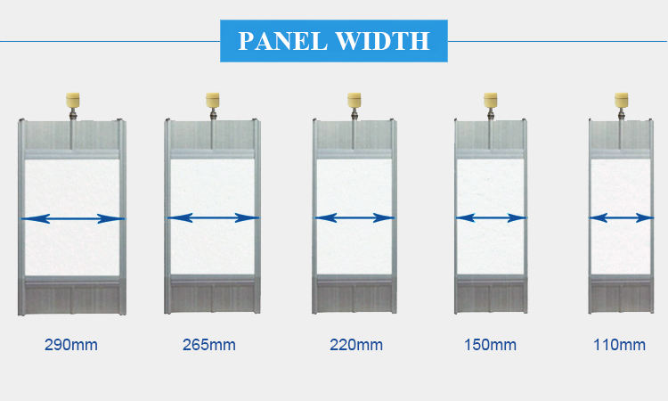 Foldable Transparent Partition Sliding Door Waterproof Kitchen Living Room Bedroom Bathroom Entry Hotel Indoor Divider Aluminum