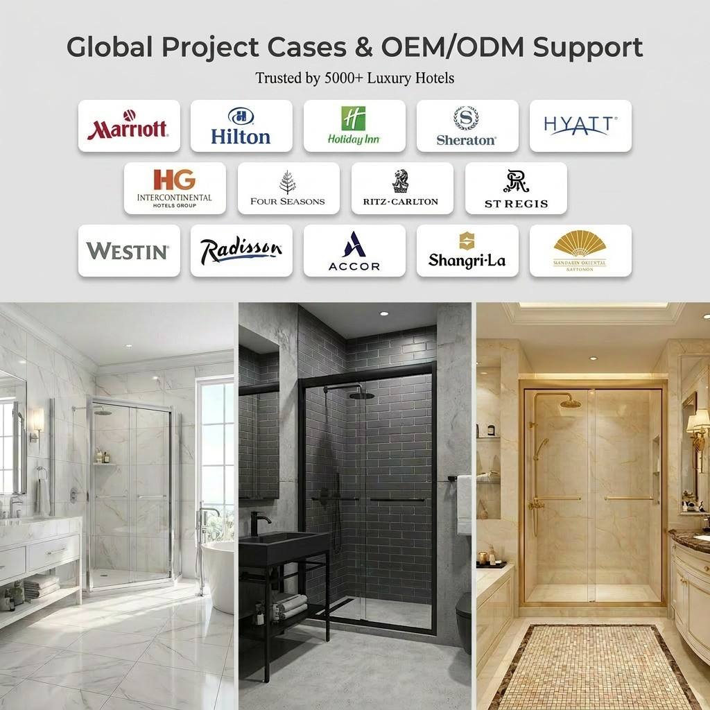 Hotel Apartment Aluminum Frame Double Bypass Sliding Shower Door Enclosure Bathroom Glass Cubicle CE SGCC Certified