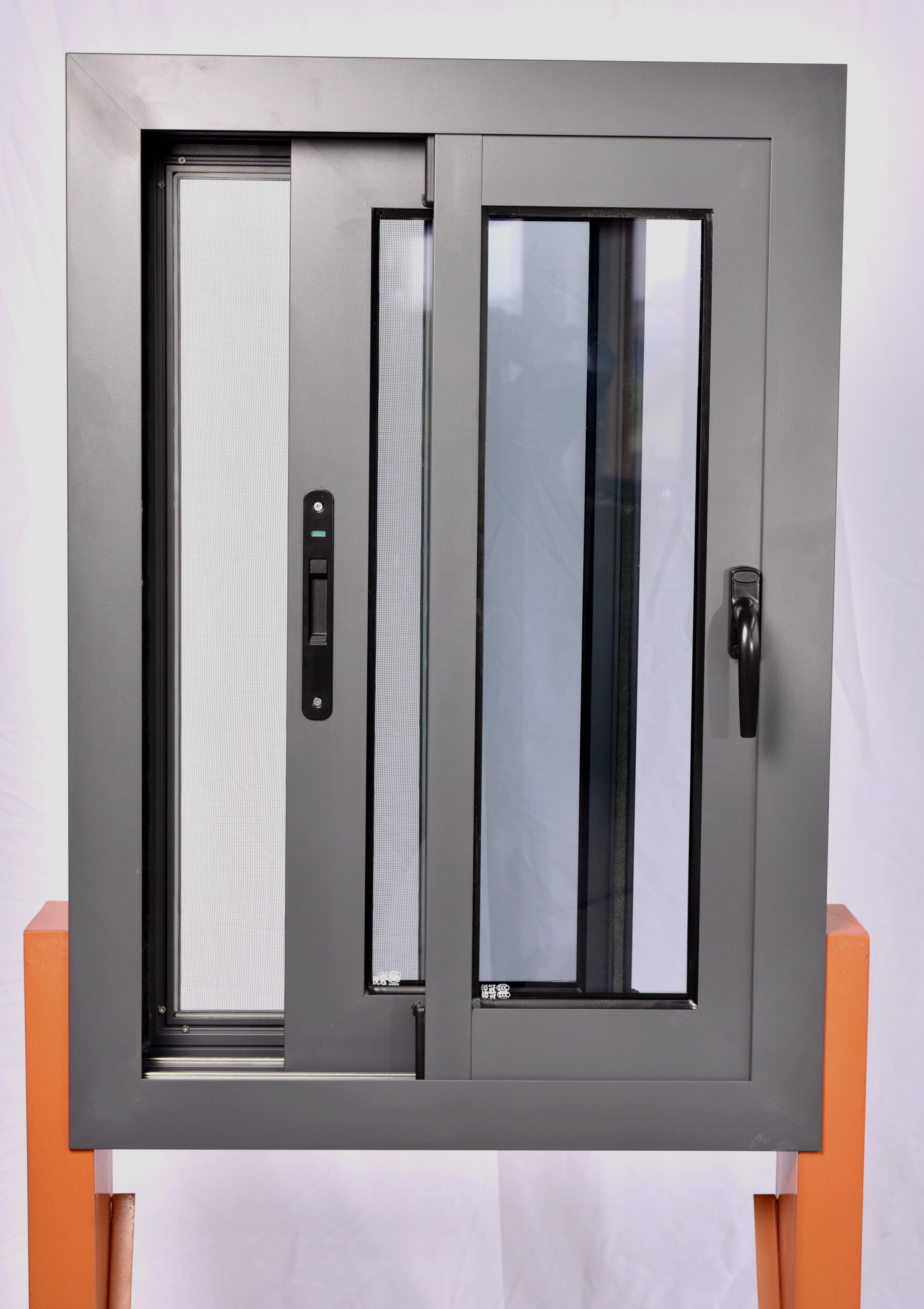 RG100 Sliding Window Factory Direct Three Track Aluminum Horizontal Opening Modern Aluminum Alloy Sliding Window