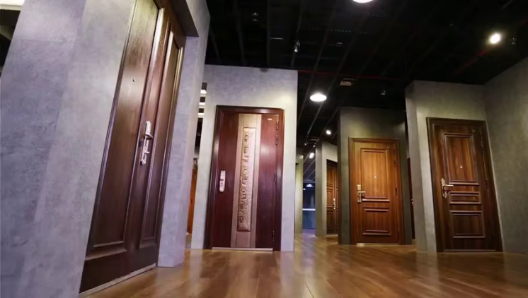 Aluminum Wood Composite Fire Rated Door Listed WH Certified for Apartment Office Commercial Building Modern Interior