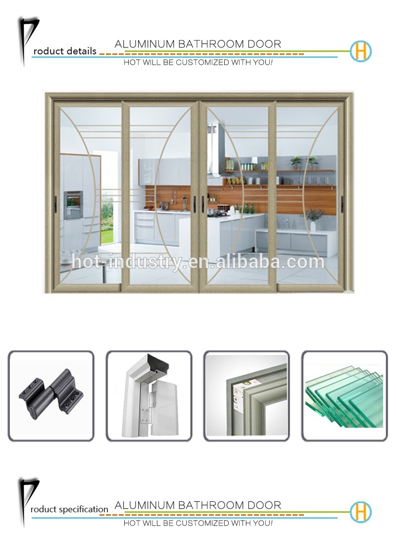 High Quality Exterior Aluminum Sliding Glass Patio French Door From China Factory