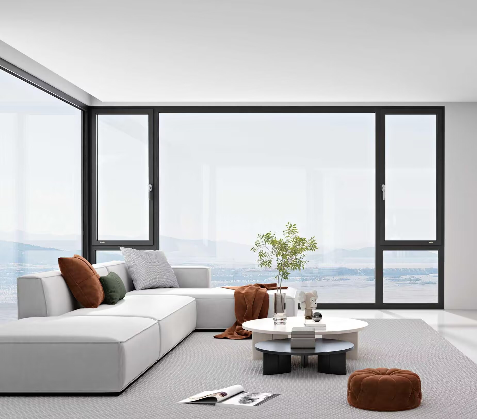 Aluminum Narrow Frame Tilt Turn Windows-85 Series