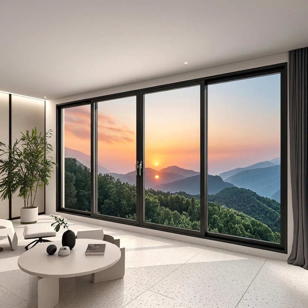 Thermal Break Aluminum Swing Door Aluminum Alloy Frame Glass Entry Door Custom Size Color for Hotel Apartment Projects