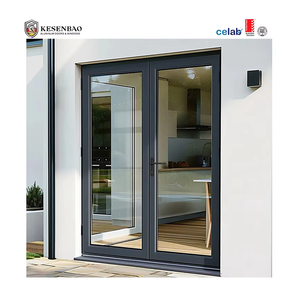 Soundproof Double Glass Aluminum Casement Door Aluminium Swing Door