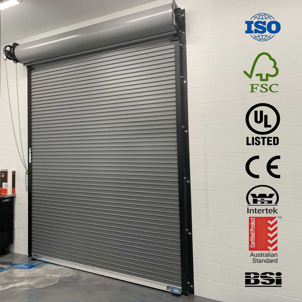 Aluminum Roll up Shutter Gate Remote Control Exterior Automatic Roller Shutter Door for Villas and Workshops