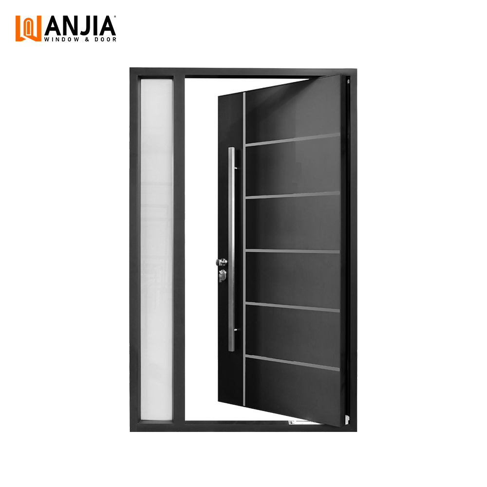 NFRC Ce Luxury Design Commercial Waterproof Hurricane Impact Aluminum Entrance Doors Aluminum Pivot Front Entry Doors Pivot Door