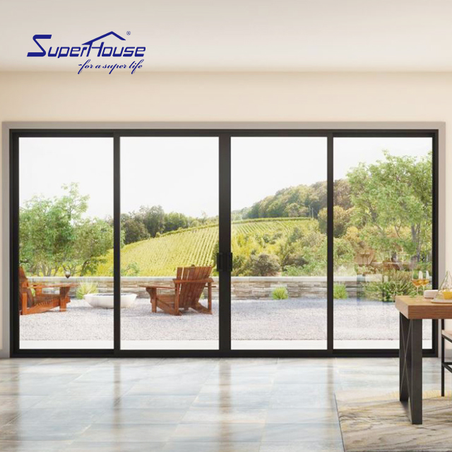 Hurricane Proof NFRC NOA AS2047 Standard Powder Coating Thermal Break Aluminium Sliding Door