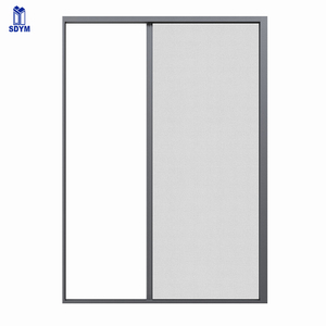 Modern Design Retractable Single Hinged Aluminum Folding Screen Door