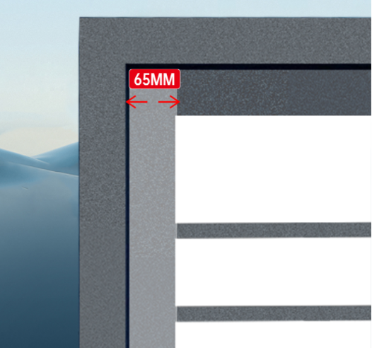 RG40 Medium Slim Aluminum Swing Door - Interior Non-Thermal Break - Kitchen/Bathroom Use - Optional Glass Designs