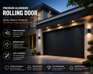 Heavy Duty Insulated Aluminum Roller Shutter Door Storm Proof Security