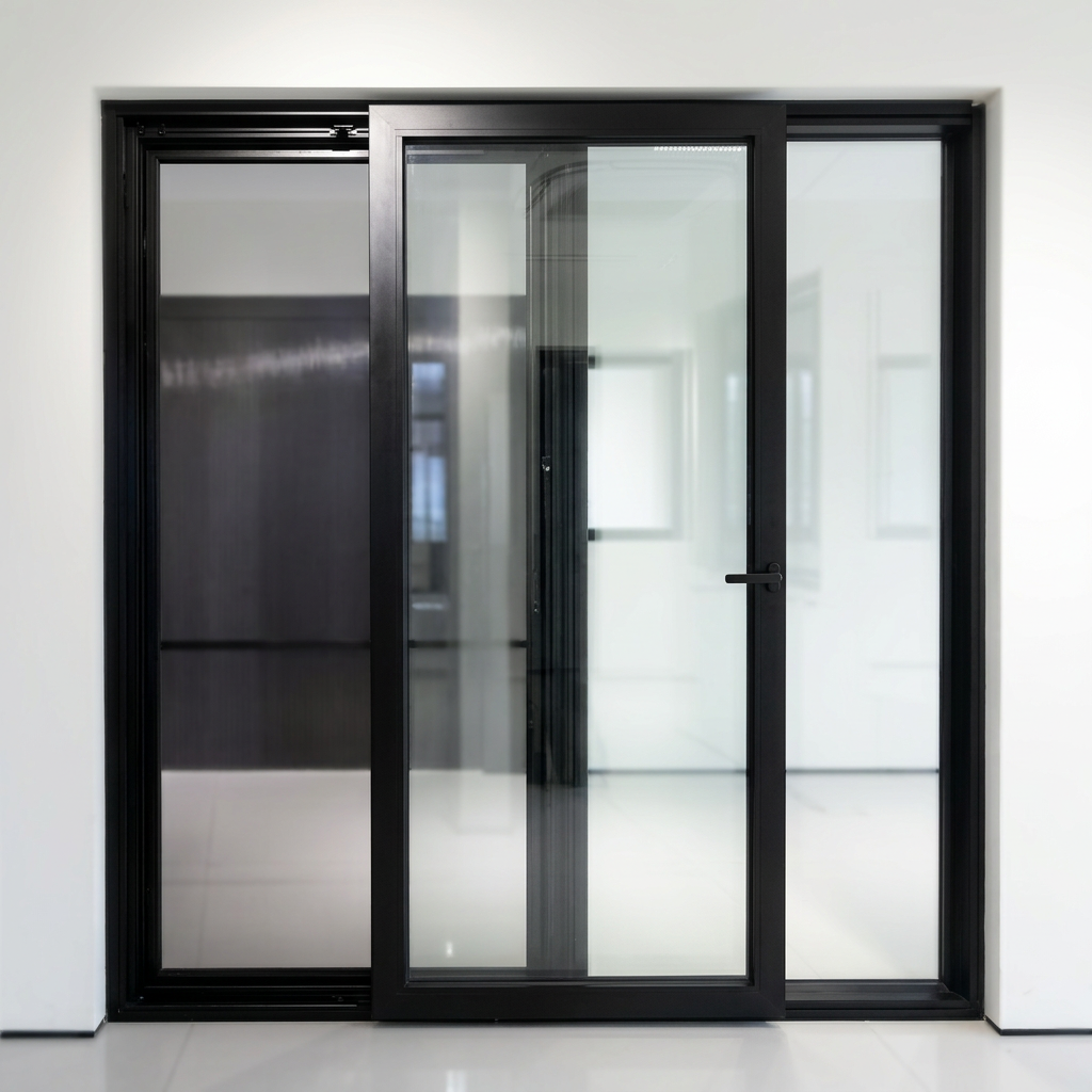 DERCHI Multi Panel Aluminum Sliding Door Security Hurricane Proof Waterproof Modern Interior Kitchen Bathroom Hotel Entry Patio
