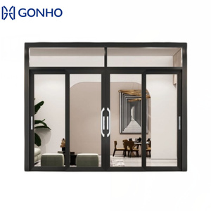 Aluminum Sliding Mesh Door Patio Double Glass Door