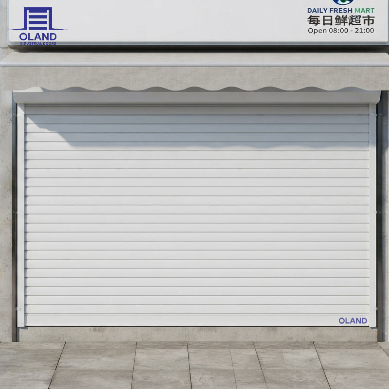 Windproof Aluminum Rolling Shutter Door for Shop Fronts Commercial Warehouses and Factory Exterior Openings