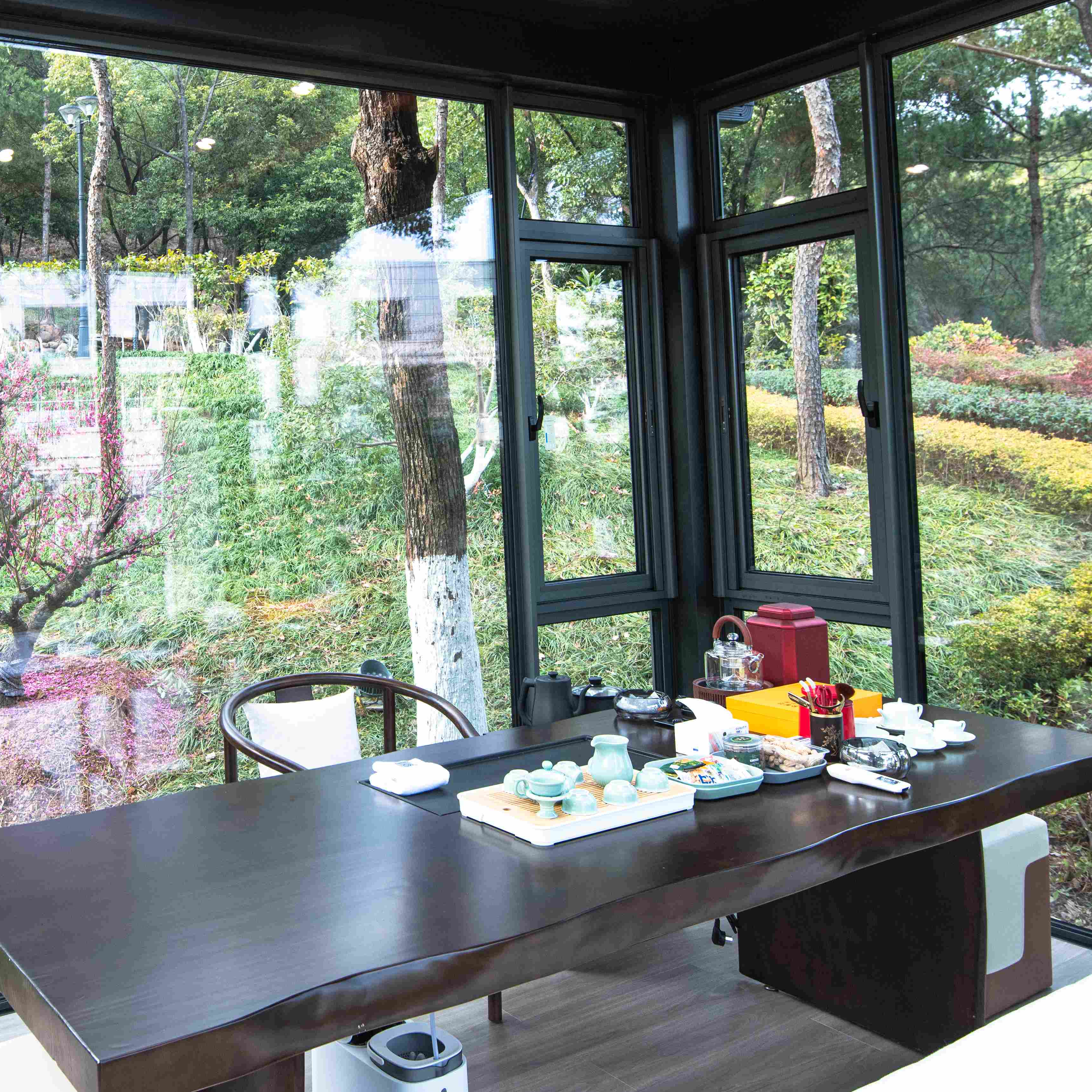 RG65 Free Sample Modern Customized Double Glazed Aluminum Casement Windows Folding Screen Horizontal Heat Insulation for As2047