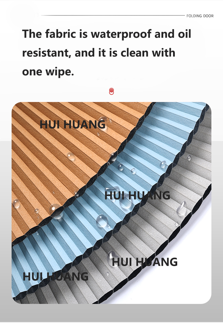 Customized Aluminum Frame Detachable Honeycomb Blind Sliding Door for Kitchen Living Room Partition Door