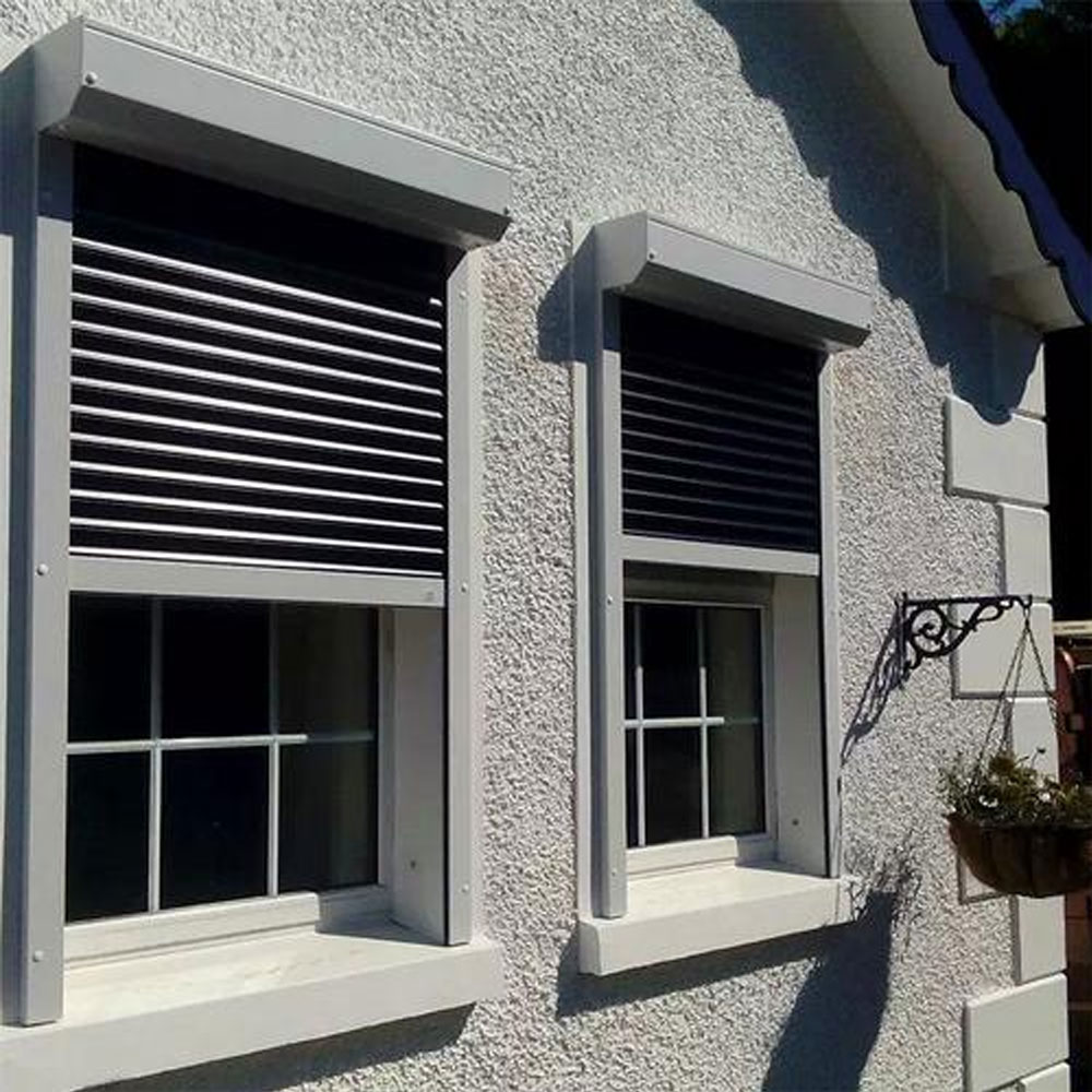 Aluminum Roll up Shutter Gate Remote Control Exterior Automatic Roller Shutter Door for Villas and Workshops