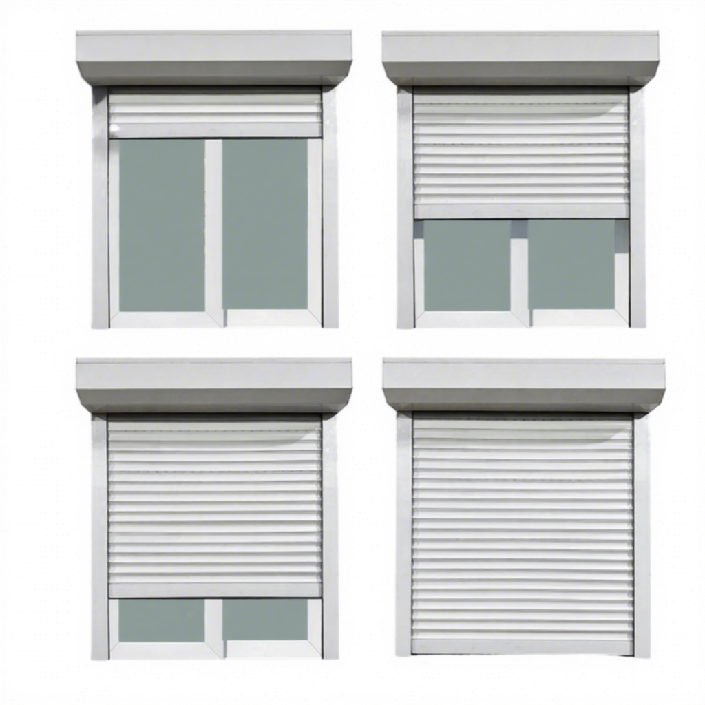 Modern-Design European Style Square Componentsaluminum Alloy Roller Shutter Door Automatic Shutter Doors