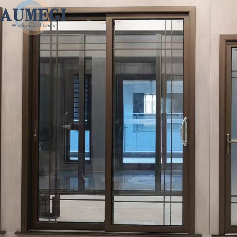 Aumegi Best Price Alu Sliding Doors Suit For Glass Slide Doors Chinese Sliding Door