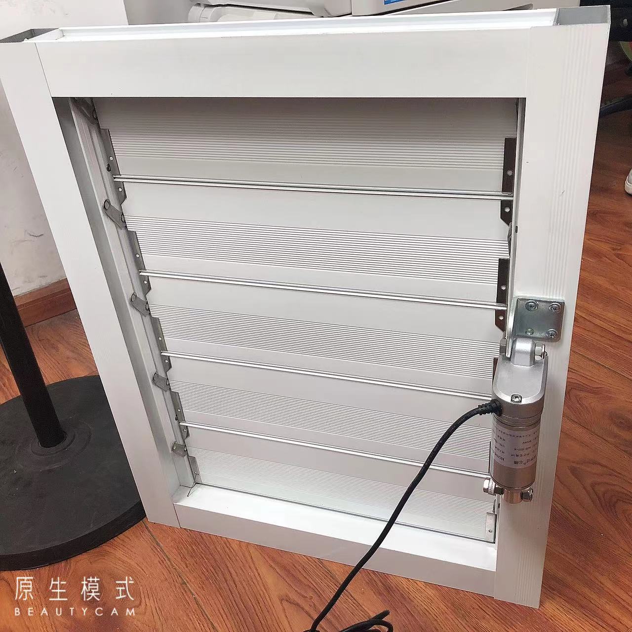 Automatic Aluminum Alloy Sunshade Ventilation Adjustable Window Louvre Electric Horizontal Sun Louver Window Fire Shutters
