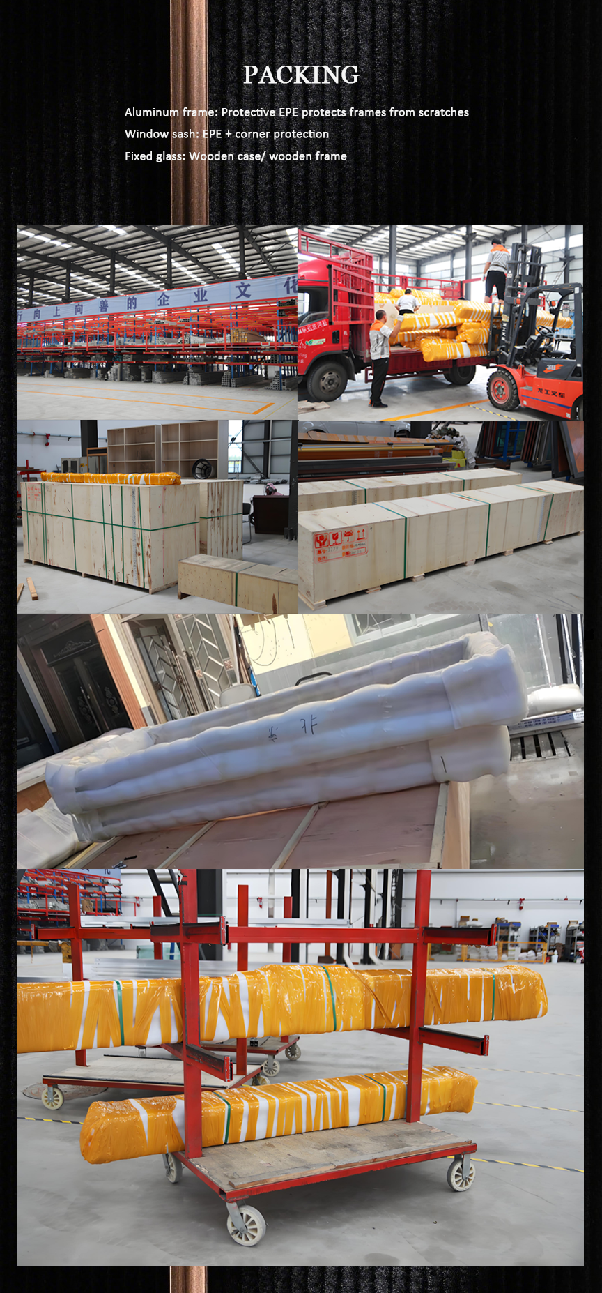 Wooden crate packing for safe delivery