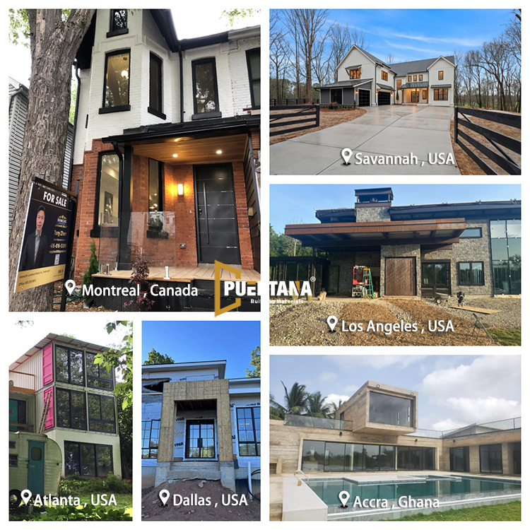 America Style Aluminum Clad Wood Casement Window With Double Toughened Glass for Villa House