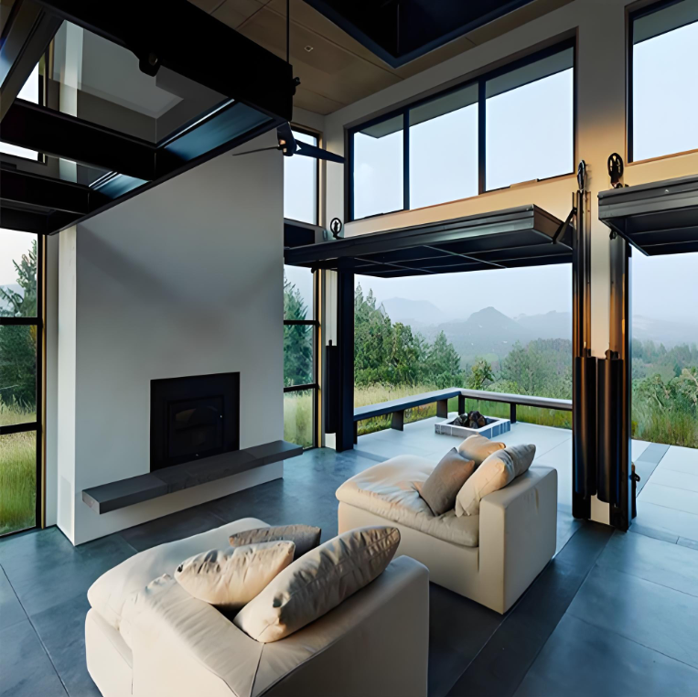 Glass door opening mechanism