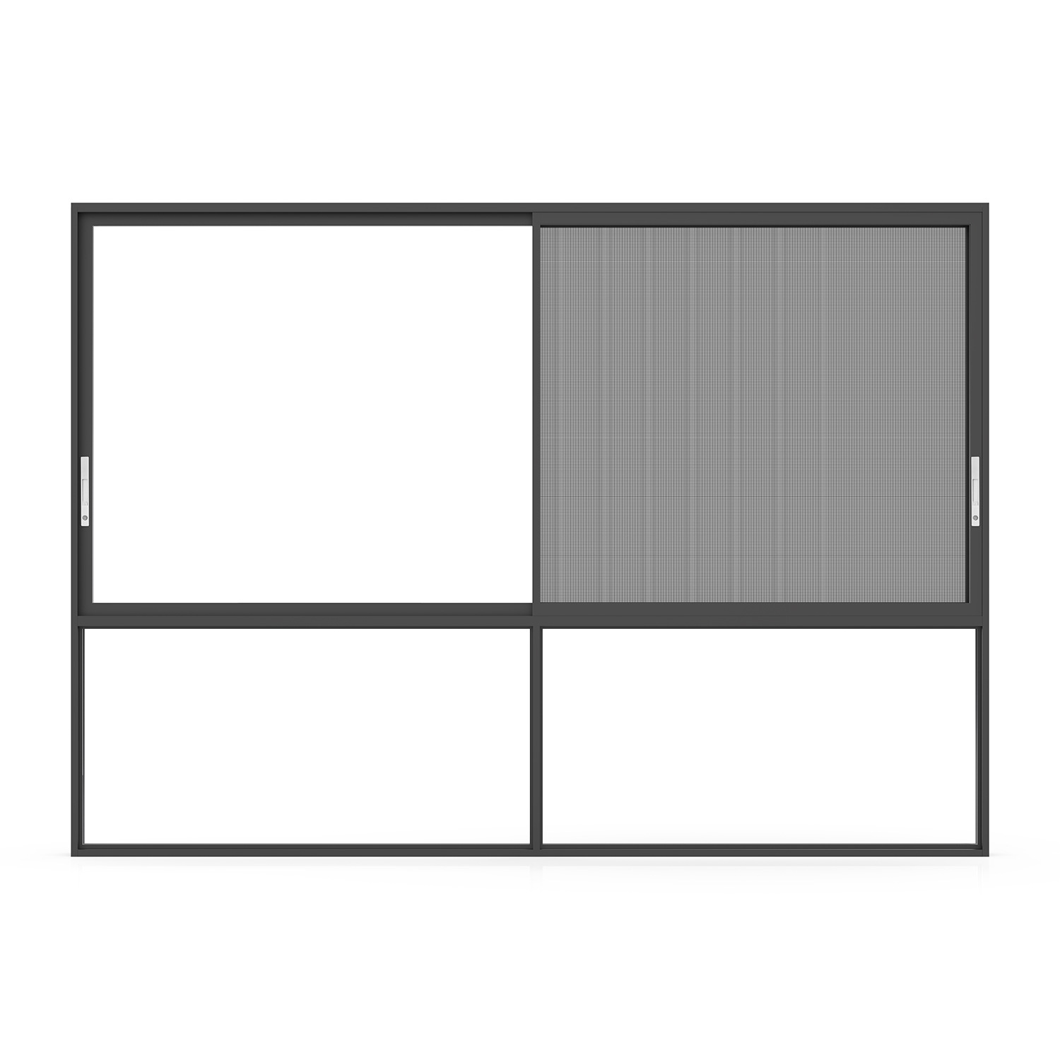 Double Glazed Aluminum Sliding Doors Windows Frameless Soundproof Sliding Glass Windows Customizable Size Kitchen Use