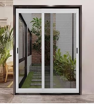 Sliding Aluminum Frame Door with Half Glass Design Single Swing Aluminum Doors for Bathroom and Kitchen