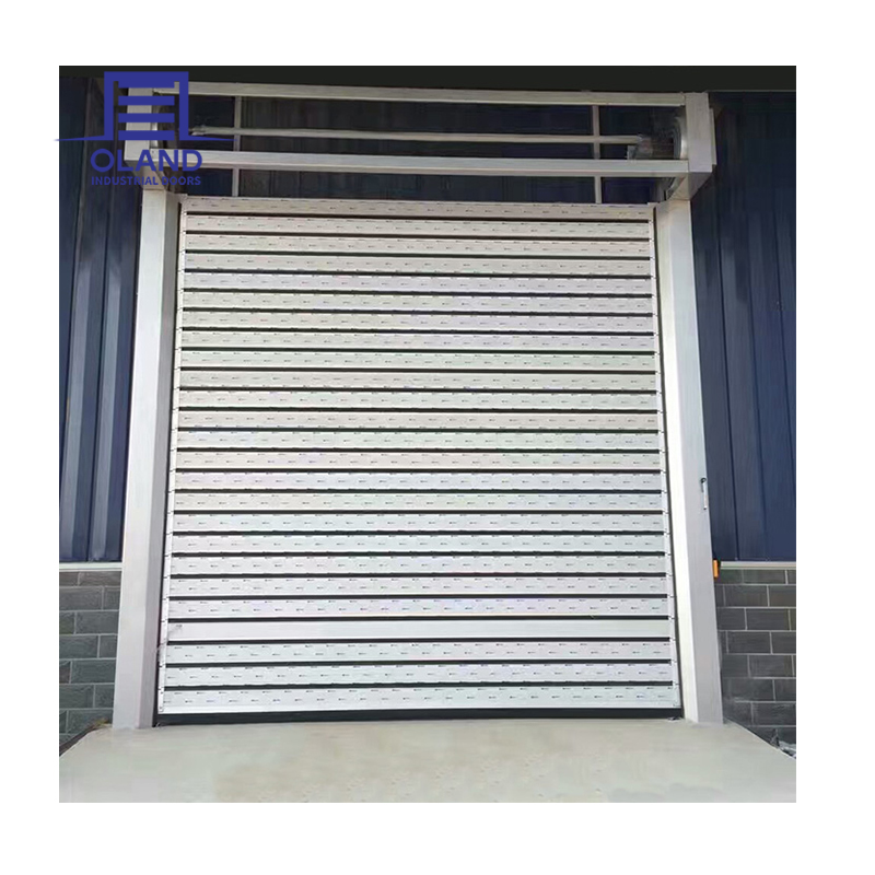 Exterior Hurricane Windproof Energy Saving Hard High Speed Spiral Fast Door Auto Aluminum Rolling Shutter Doors