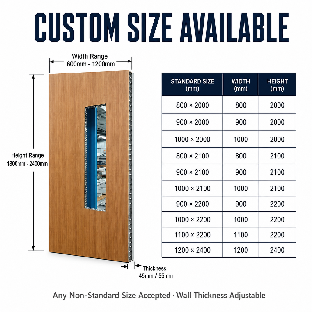 Customized OEM ODM All Aluminum Fireproof Door Modern Interior Exterior Metal Swing Door for Villa Hotel Project
