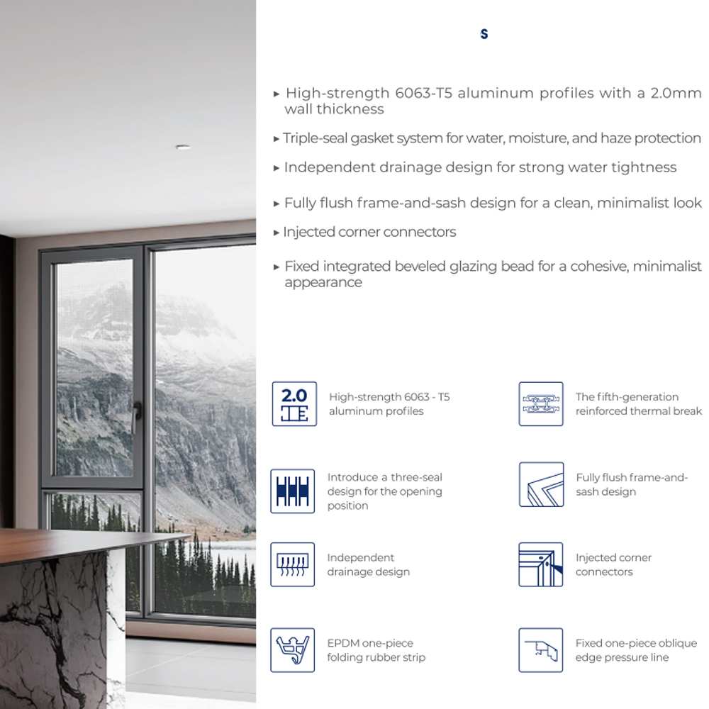 Terrace Door Contractors Sourcing Large Glass Aluminum Folding Windows with Soundproof Bi-fold Panels