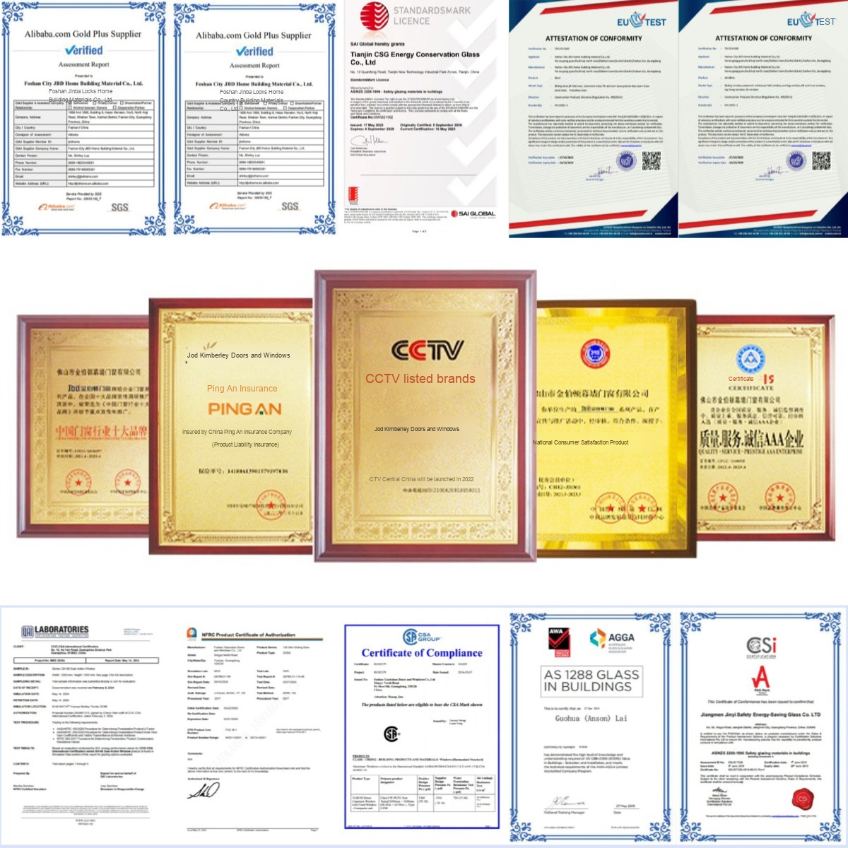 Certifications Display