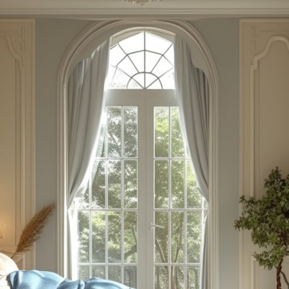 Beigeman Wholesale Pattern Modern Design Aluminum Window With Double Glazing Glass Round Arch Top Casement Window Arch windows