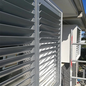 Modern Aluminum Alloy Ventilation Louver Window With Automatic Manual Ventilation Shutters