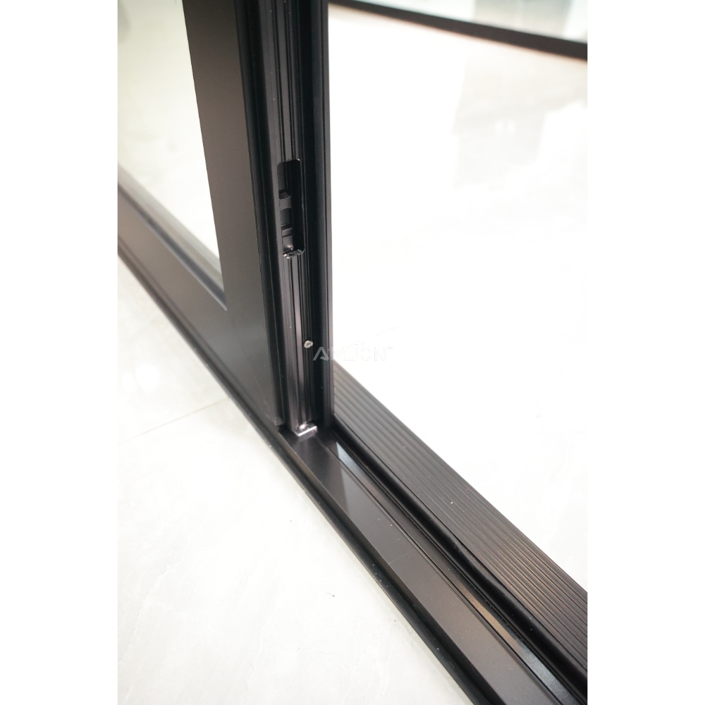 Australian Standard Thermal Break Villa Exterior Aluminum Door Frame Waterproof Hurricane Impact Front Door Glass French Door