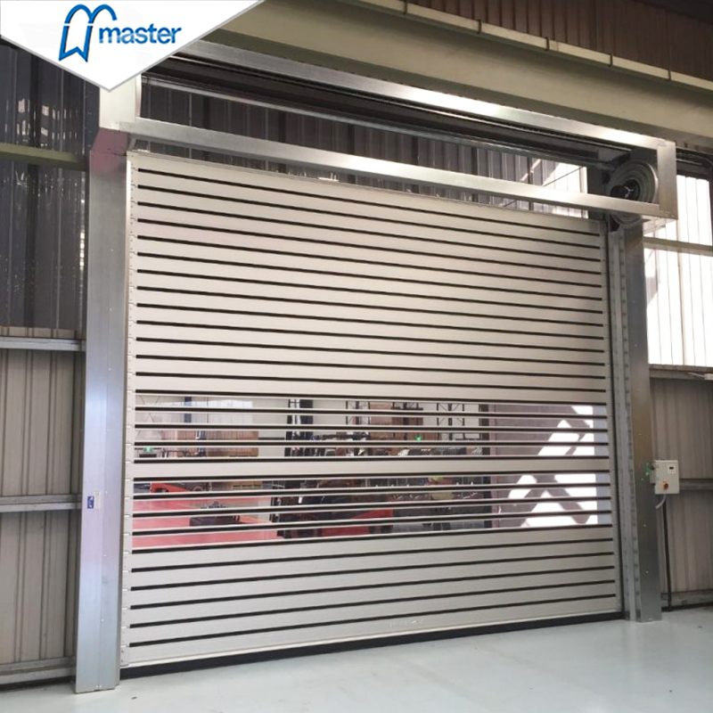 Master Well Wholesale Industrial Warehouse Security Rolling Roller Shutter Door Fast Roll up Aluminum High Speed Spiral Doors