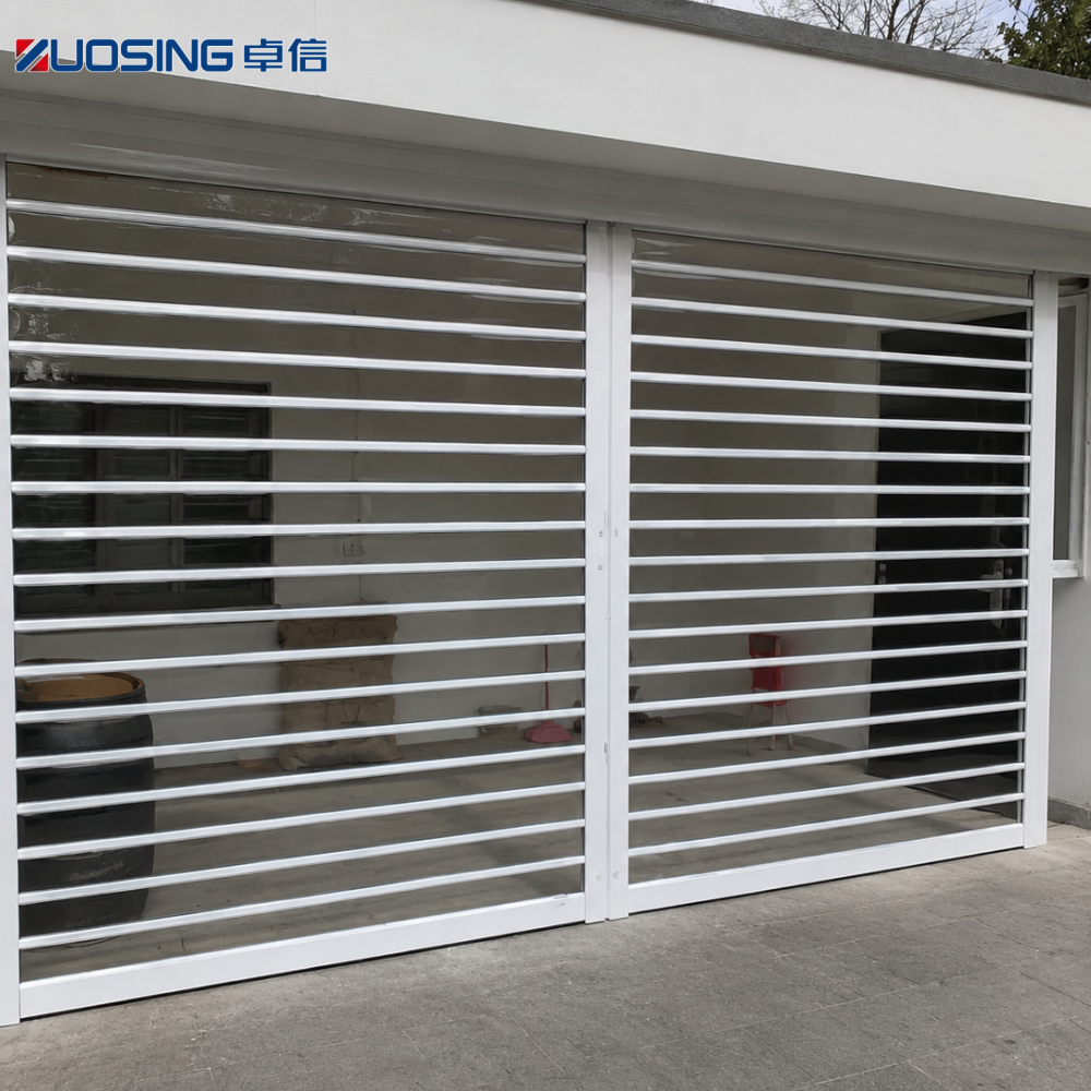 Perforated Aluminum Rolling Shutter 77mm Lighting Ventilation Storefront Display Garage Door Window for Shop