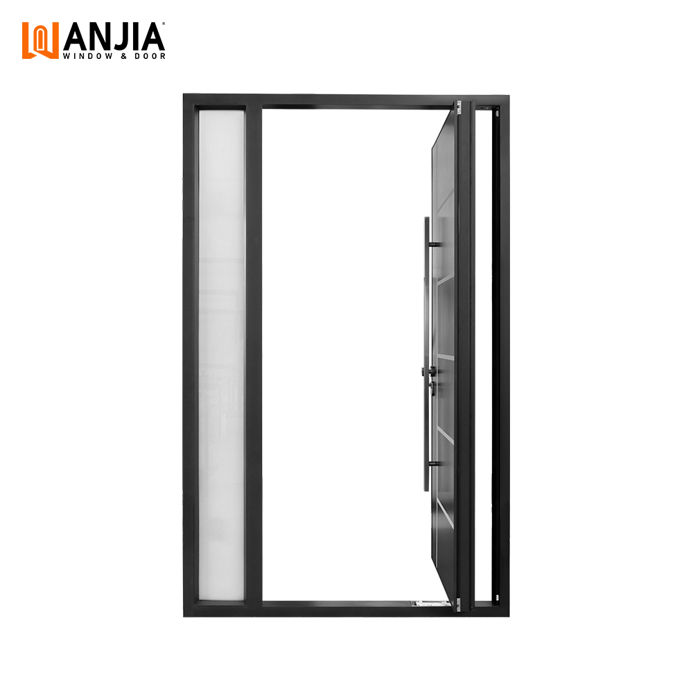 NFRC Ce Luxury Design Commercial Waterproof Hurricane Impact Aluminum Entrance Doors Aluminum Pivot Front Entry Doors Pivot Door